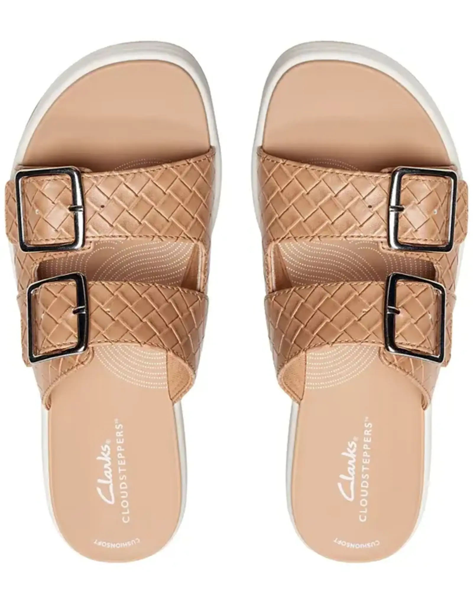 Clarks Clarks Drift Buckle Slip-On Slide Wedge Sandals