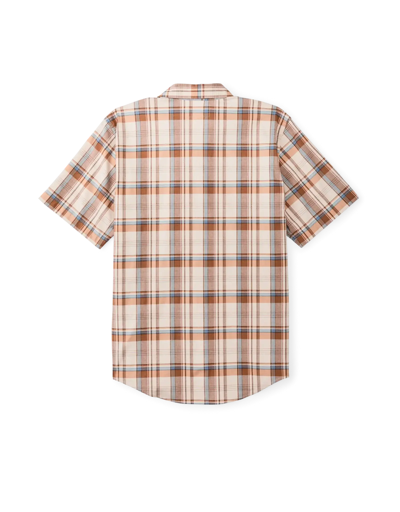 Filson Twin Lakes Short Sleeve Sport Shirt Beige/Rust Plaid