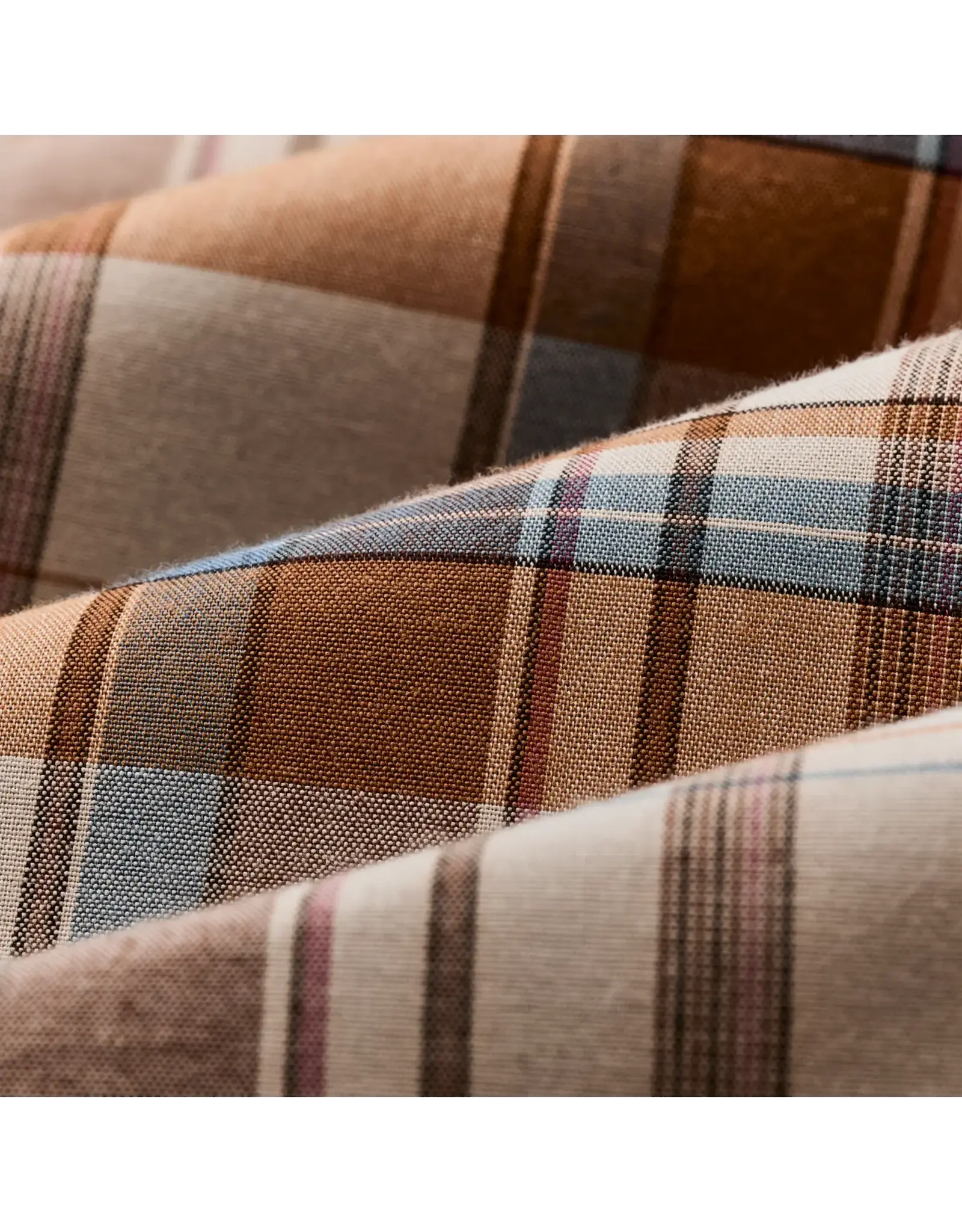 Filson Twin Lakes Short Sleeve Sport Shirt Beige/Rust Plaid