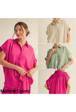 Robyn Metallic Trim Top