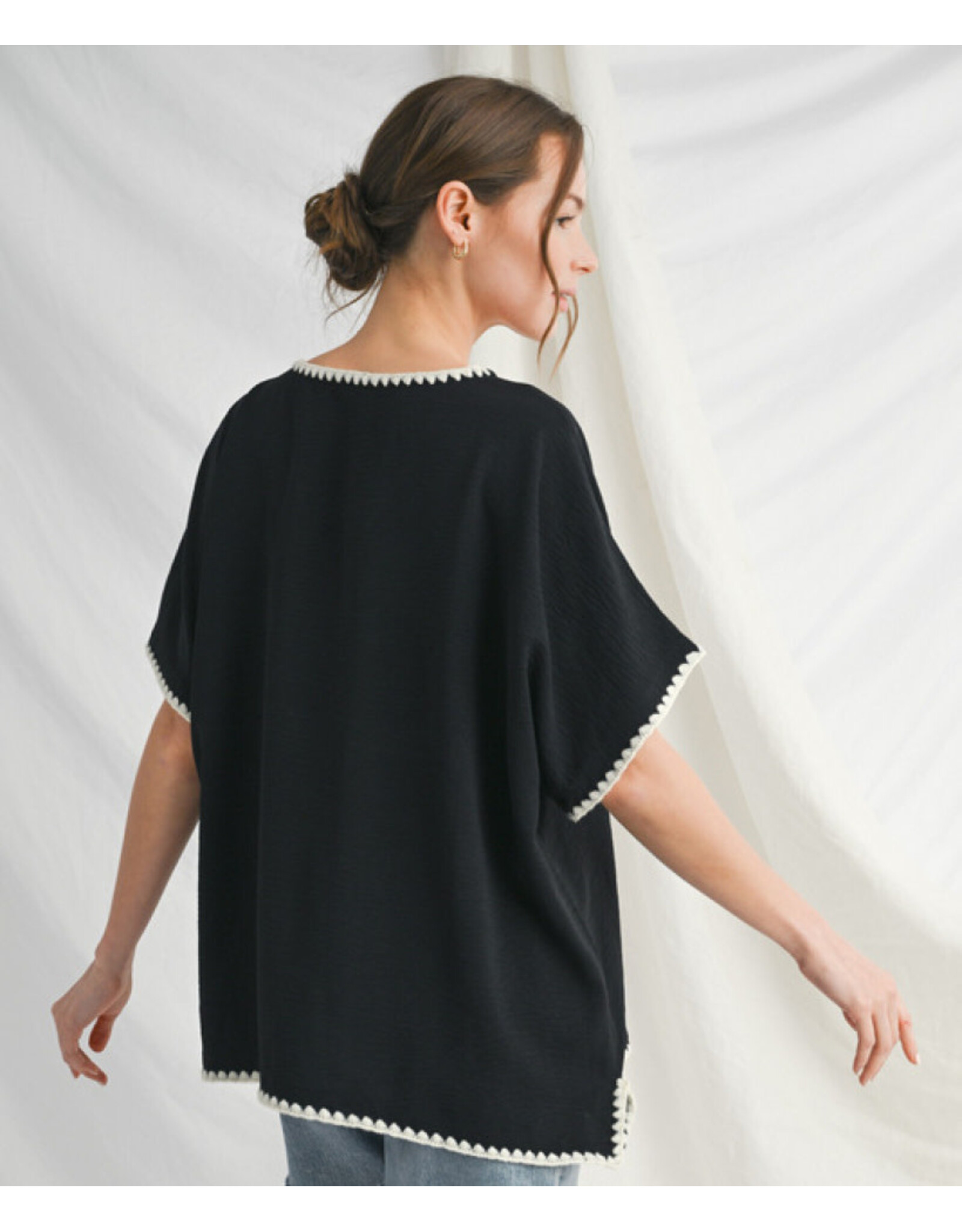 Adelina Stitch Trim Top