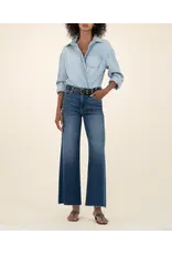 Kut from the Kloth / STS Blue KUT Meg High Rise Fab Ab Wide Leg Raw Hem Jean