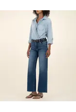 Kut from the Kloth / STS Blue KUT Meg High Rise Fab Ab Wide Leg Raw Hem Jean
