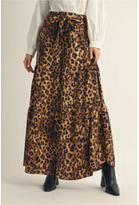 Leo Leopard Print Tiered Pants