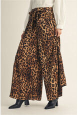 Leo Leopard Print Tiered Pants