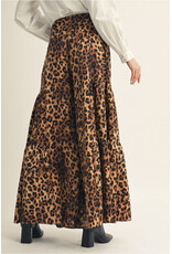 Leo Leopard Print Tiered Pants