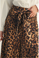 Leo Leopard Print Tiered Pants