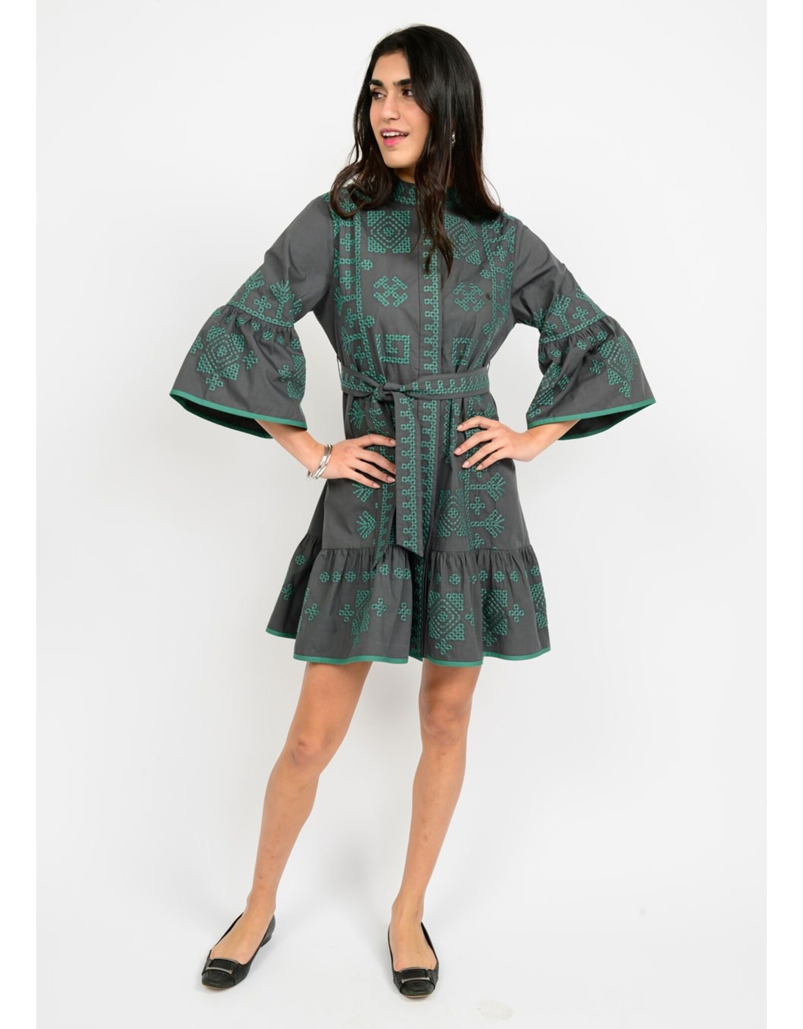 Uncle Frank Uncle Frank Cross Stitched Dress