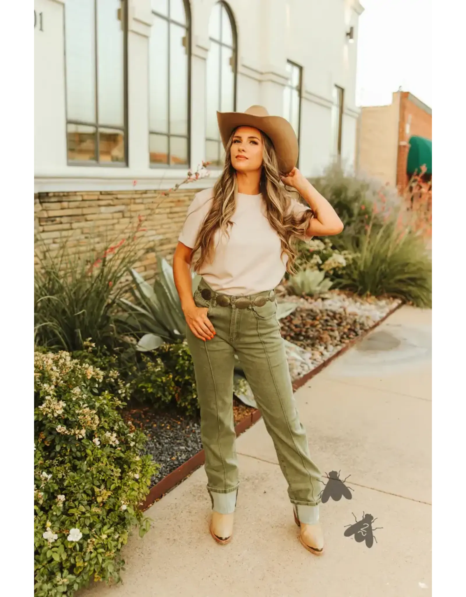 Line Drives Denim Jean - Agave