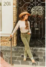 Line Drives Denim Jean - Agave