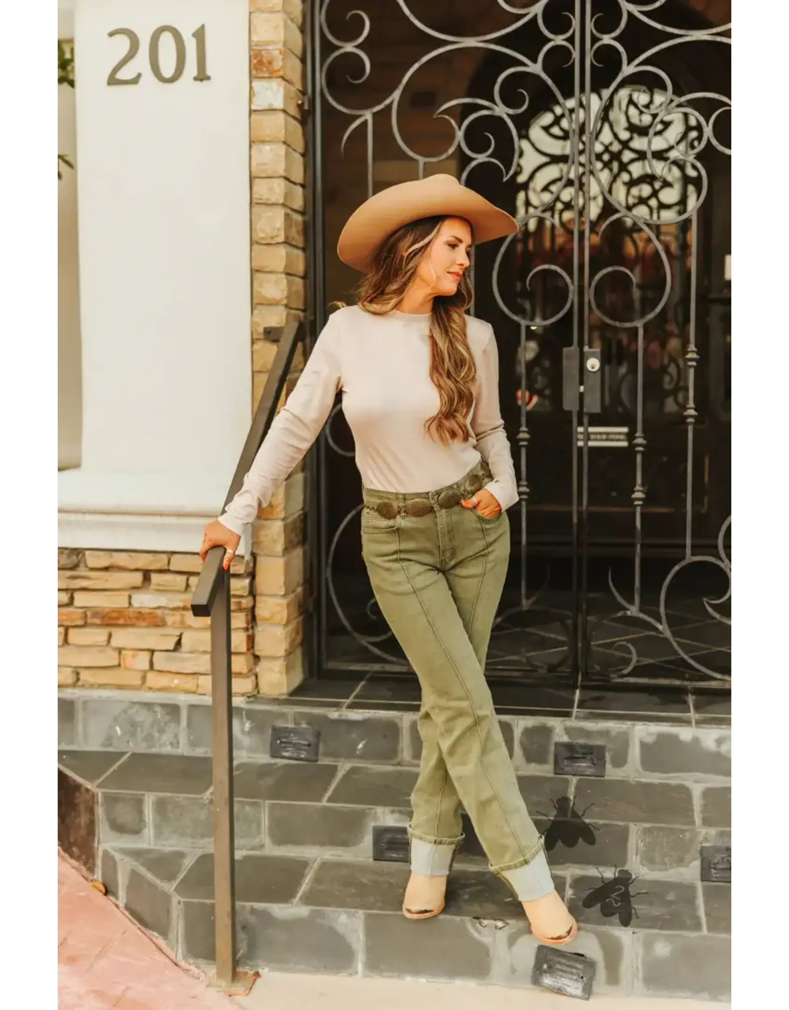 Line Drives Denim Jean - Agave