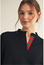 Guccish 3/4 Sleeves Solid Top
