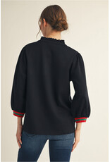 Guccish 3/4 Sleeves Solid Top