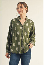 Tierra Damask Pattern Top