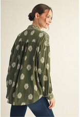 Tierra Damask Pattern Top