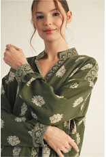 Tierra Damask Pattern Top