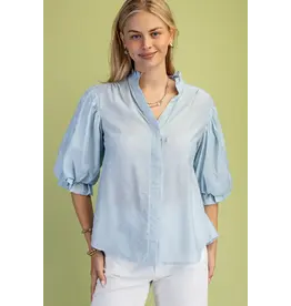 Gina Rhinestone Embellished Blouse