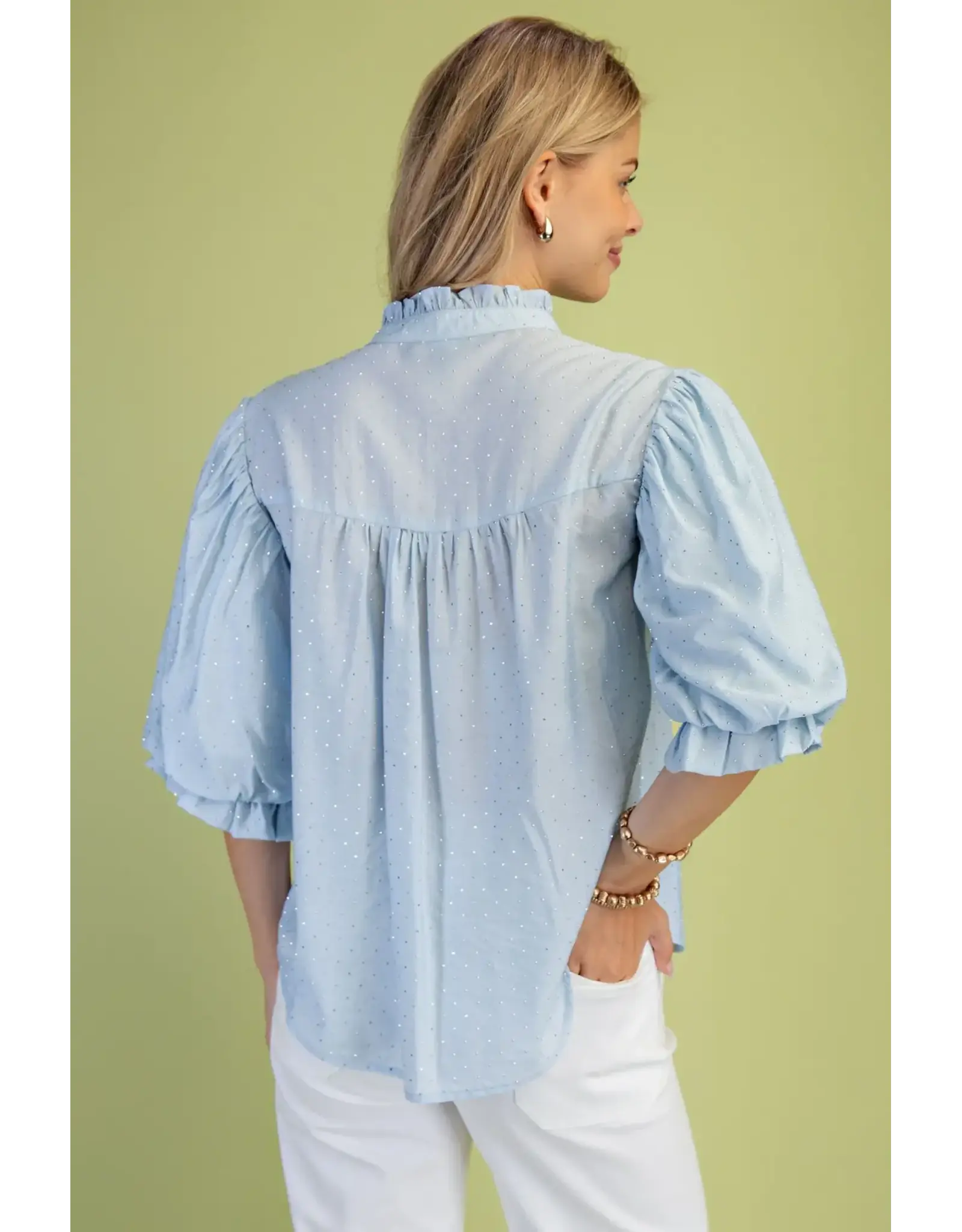 Gina Rhinestone Embellished Blouse