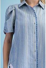 Gracie Embroidered Gingham Button Down