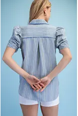 Gracie Embroidered Gingham Button Down