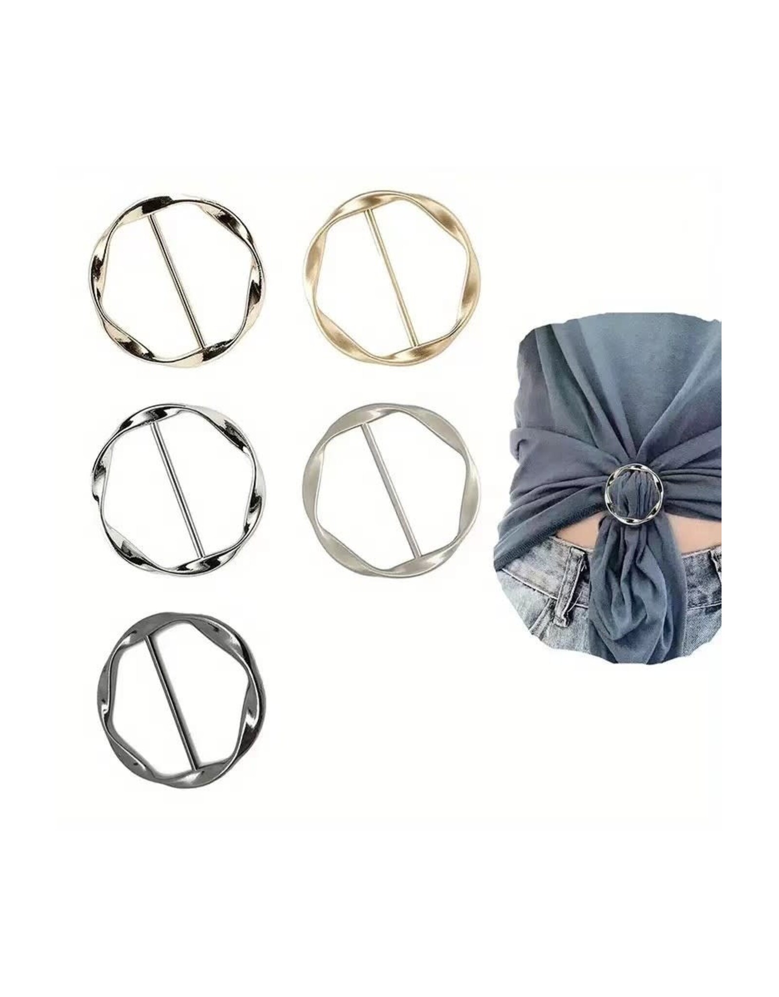 Knotting Clasp For Scarves/Shirts/Belt Buckle