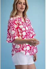 Teri Trapunto Stitched Blouse