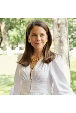 Susan Shaw Mixed Metal Franc Chain Necklace