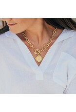 Susan Shaw Coin Toggle Necklace