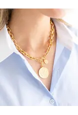 Susan Shaw Peruvian Coin Toggle Necklace