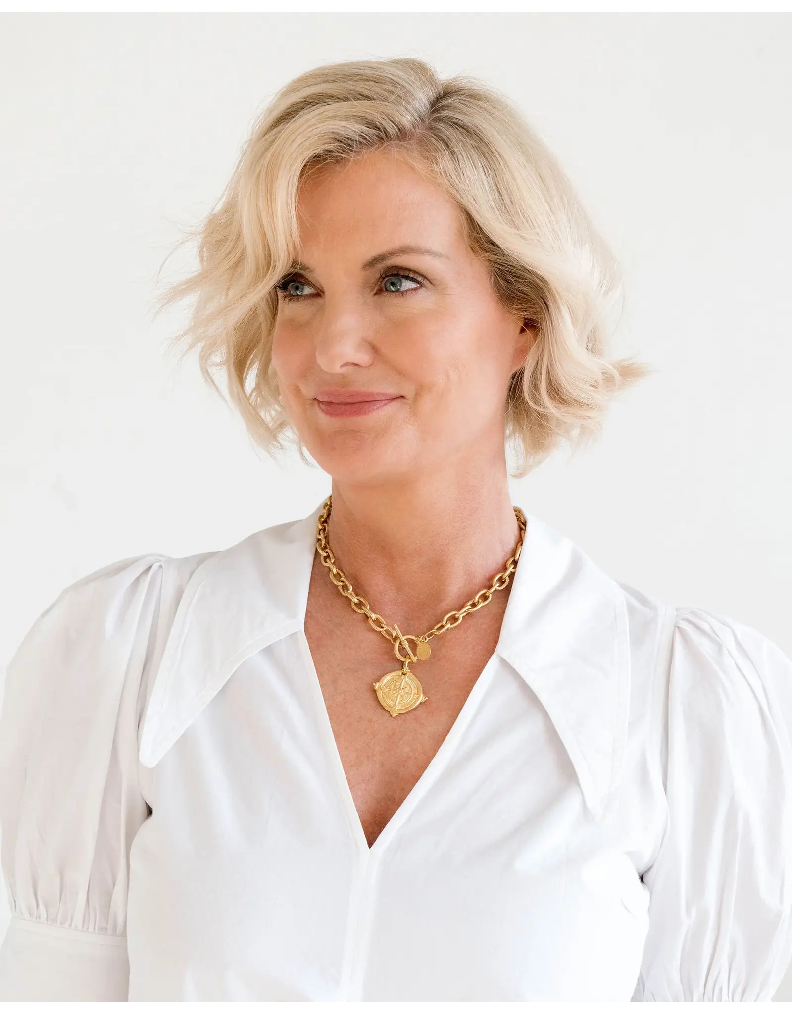 Susan Shaw Compass Toggle Necklace