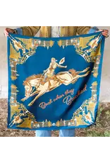 Fringe Scarves Fringe Back When They Bucked Long Tall - Navy