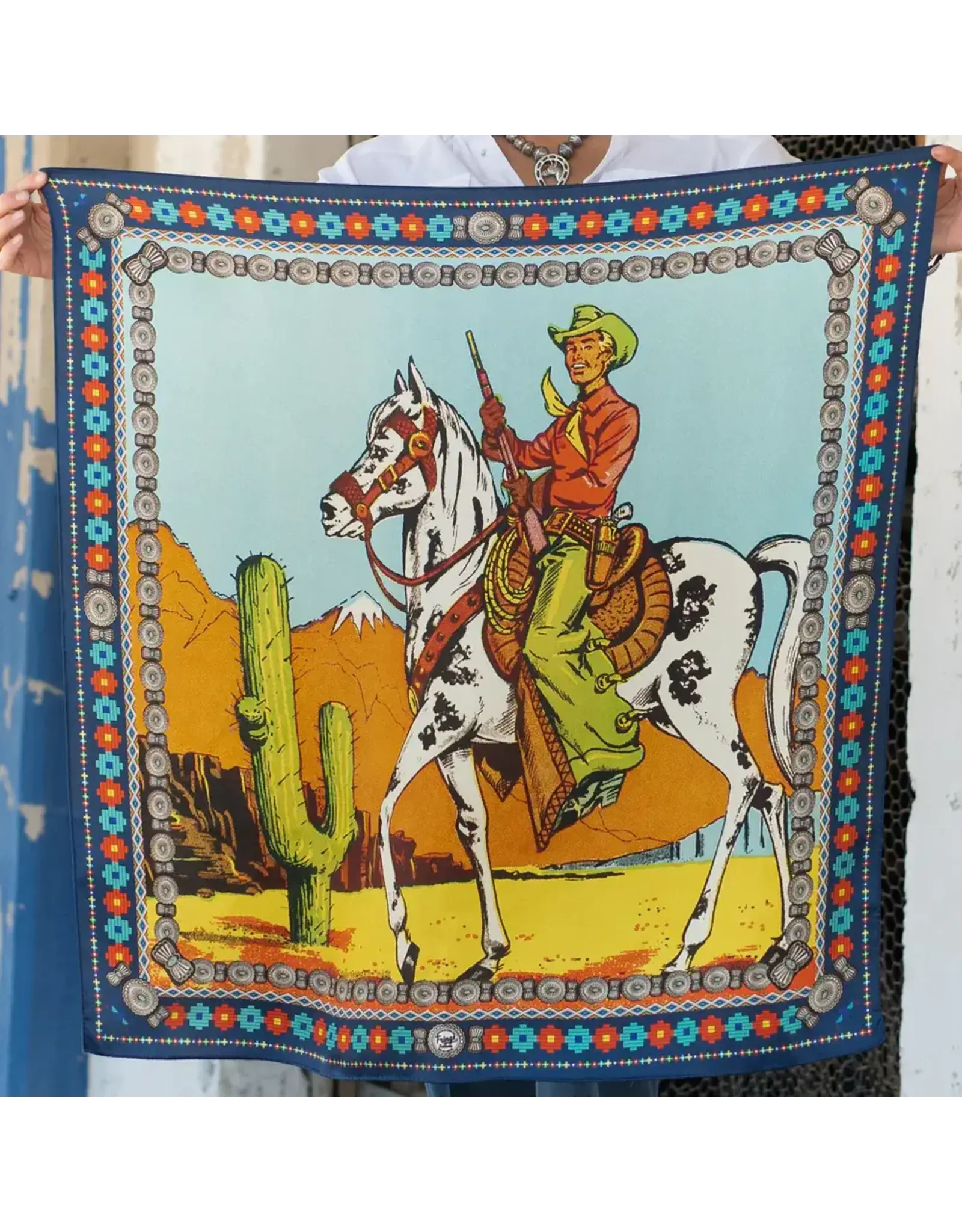 Fringe Scarves Fringe Ranger Shorty - Navy