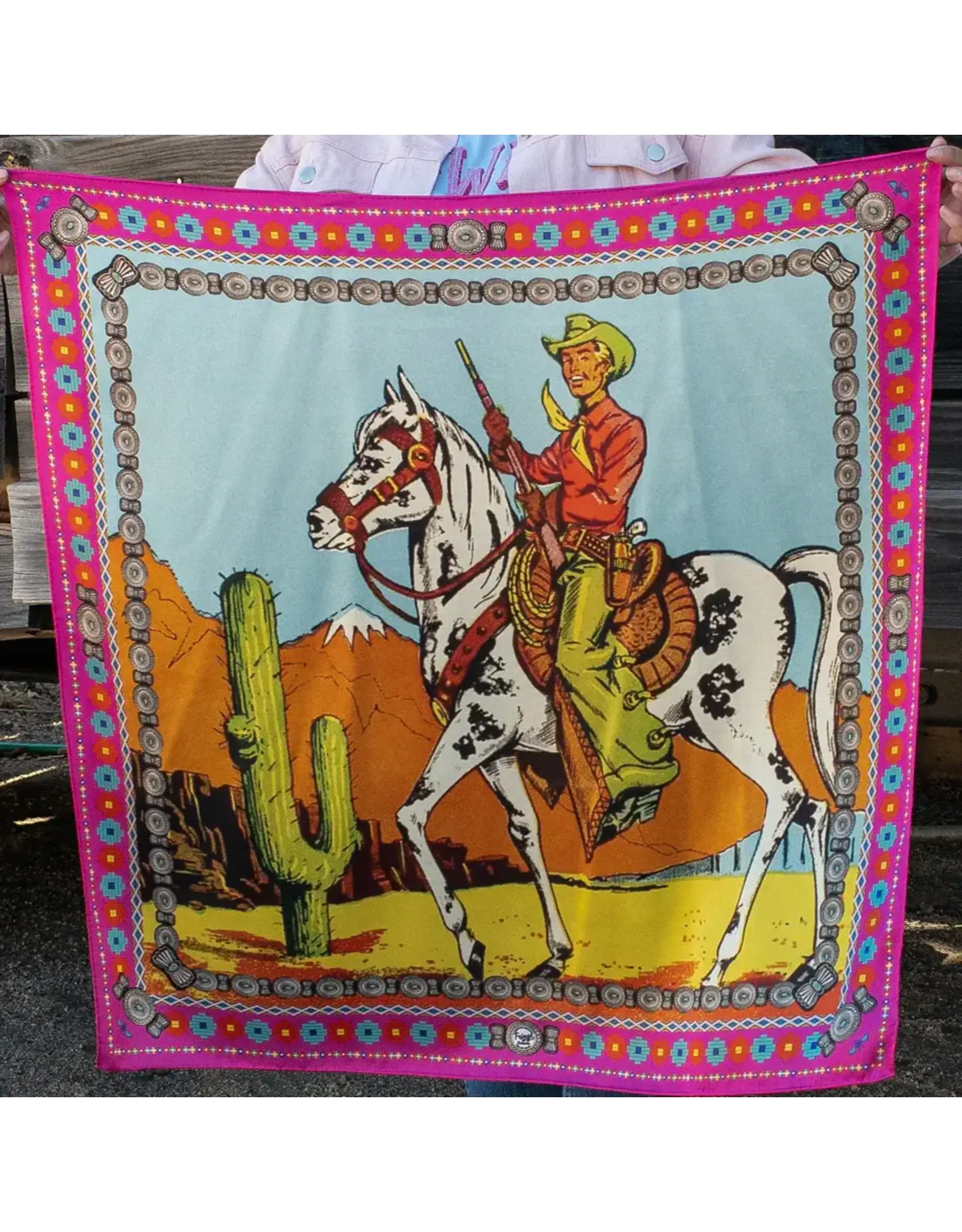 Fringe Scarves Fringe Ranger Shorty - Pink