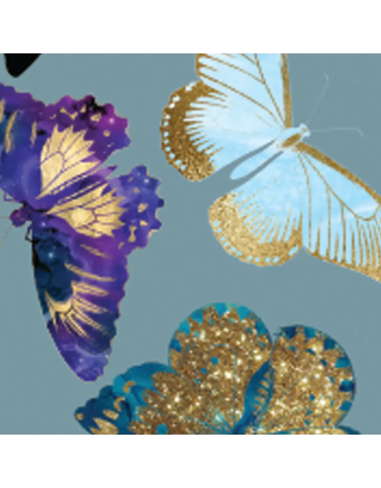 Fringe Scarves Fringe Twilly - Butterfly Chambray