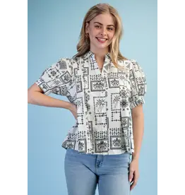 Tilly Floral Jacquard Print Shirt