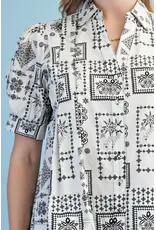 Tilly Floral Jacquard Print Shirt