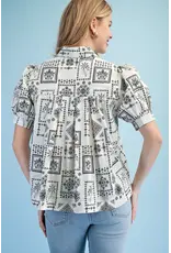 Tilly Floral Jacquard Print Shirt