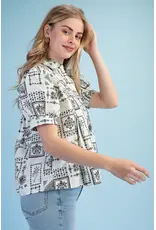 Tilly Floral Jacquard Print Shirt