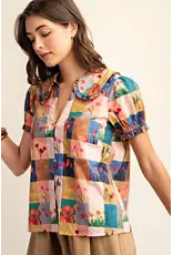 Tulip Peter Pan Collar Button Down Shirt
