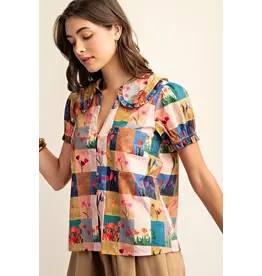 Tulip Peter Pan Collar Button Down Shirt