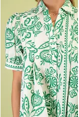 Polly Green Pintuck Blouse