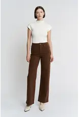 Maggie Vintage Brown High Rise Wide Leg Jean