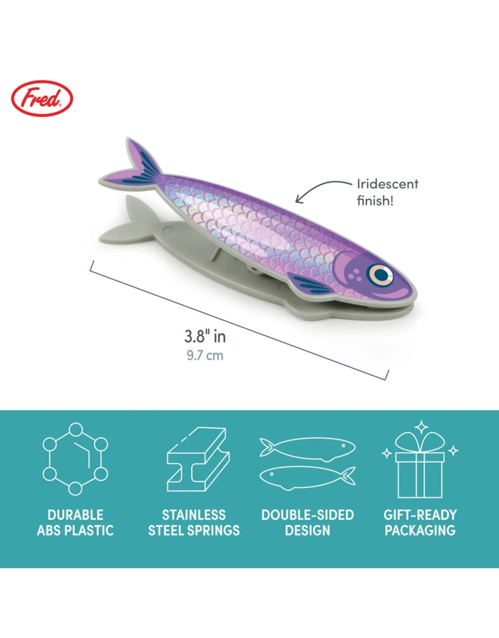 Fish 'N Clips Sardine Bag Clips Set of 4