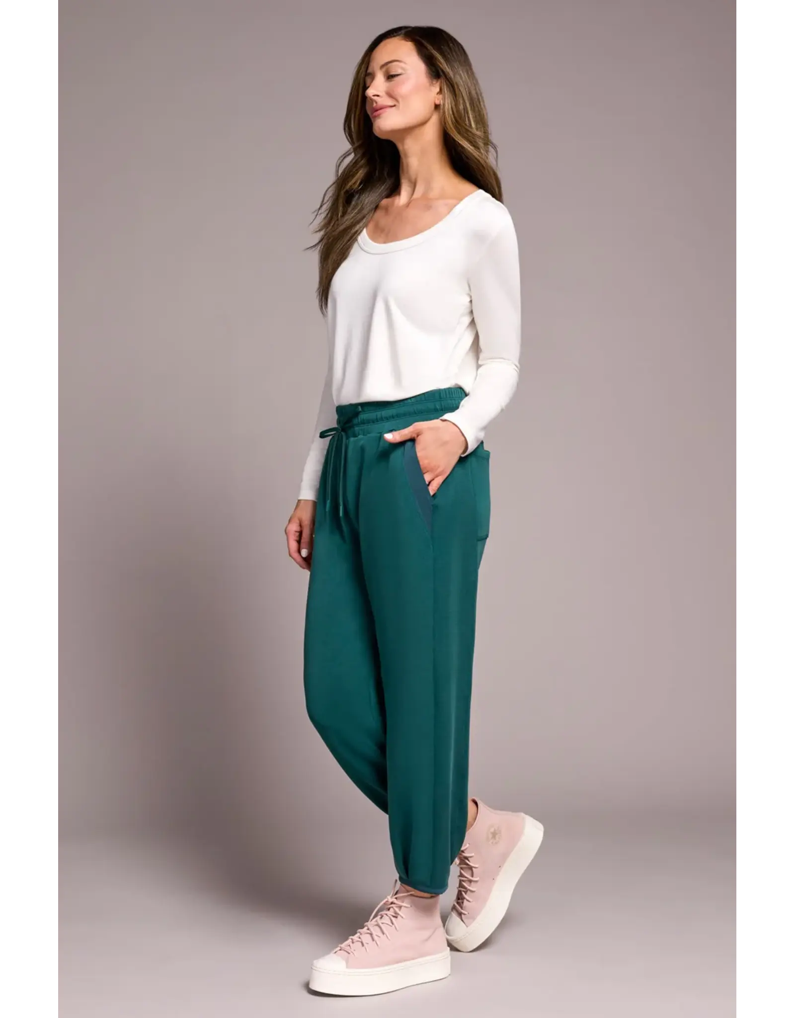 Tribal Tribal Jogger with Hem Pleats & Pockets