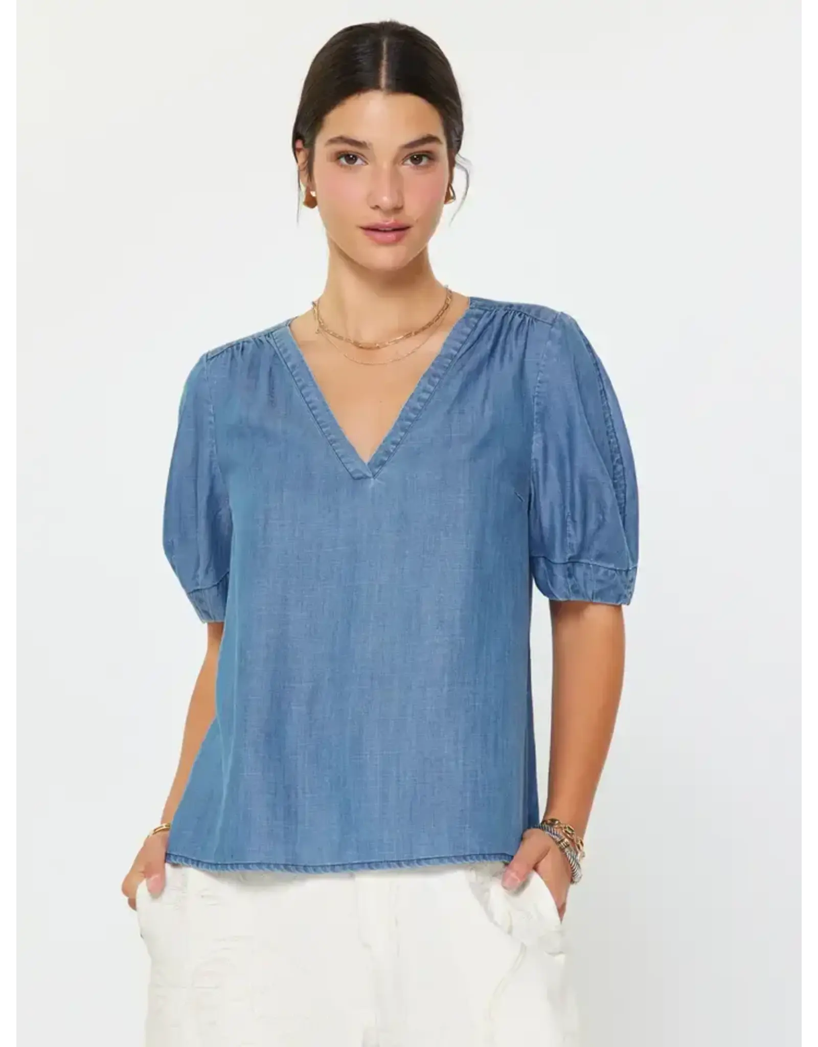 Lisl Tencel Short Sleeve Blouse