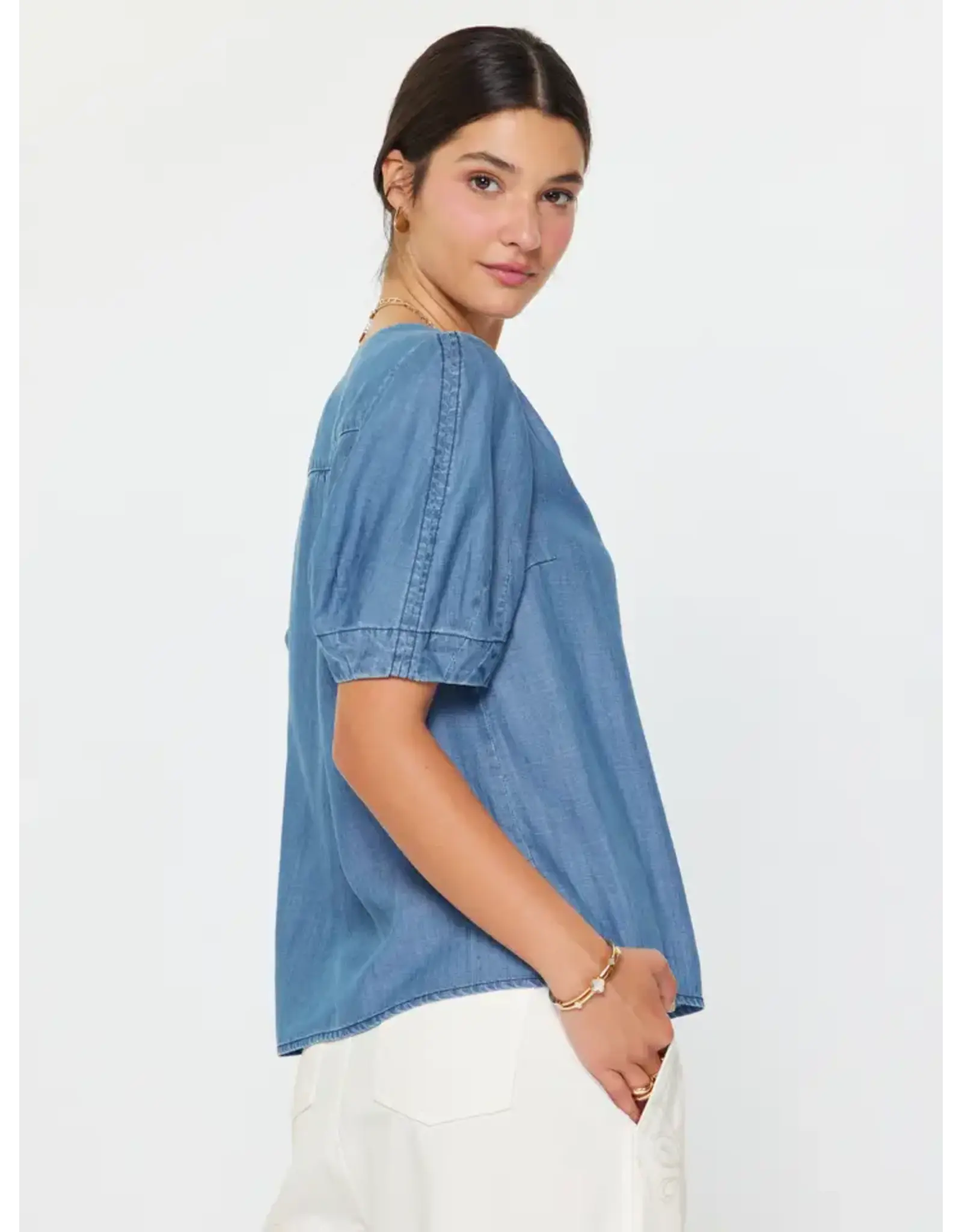 Lisl Tencel Short Sleeve Blouse