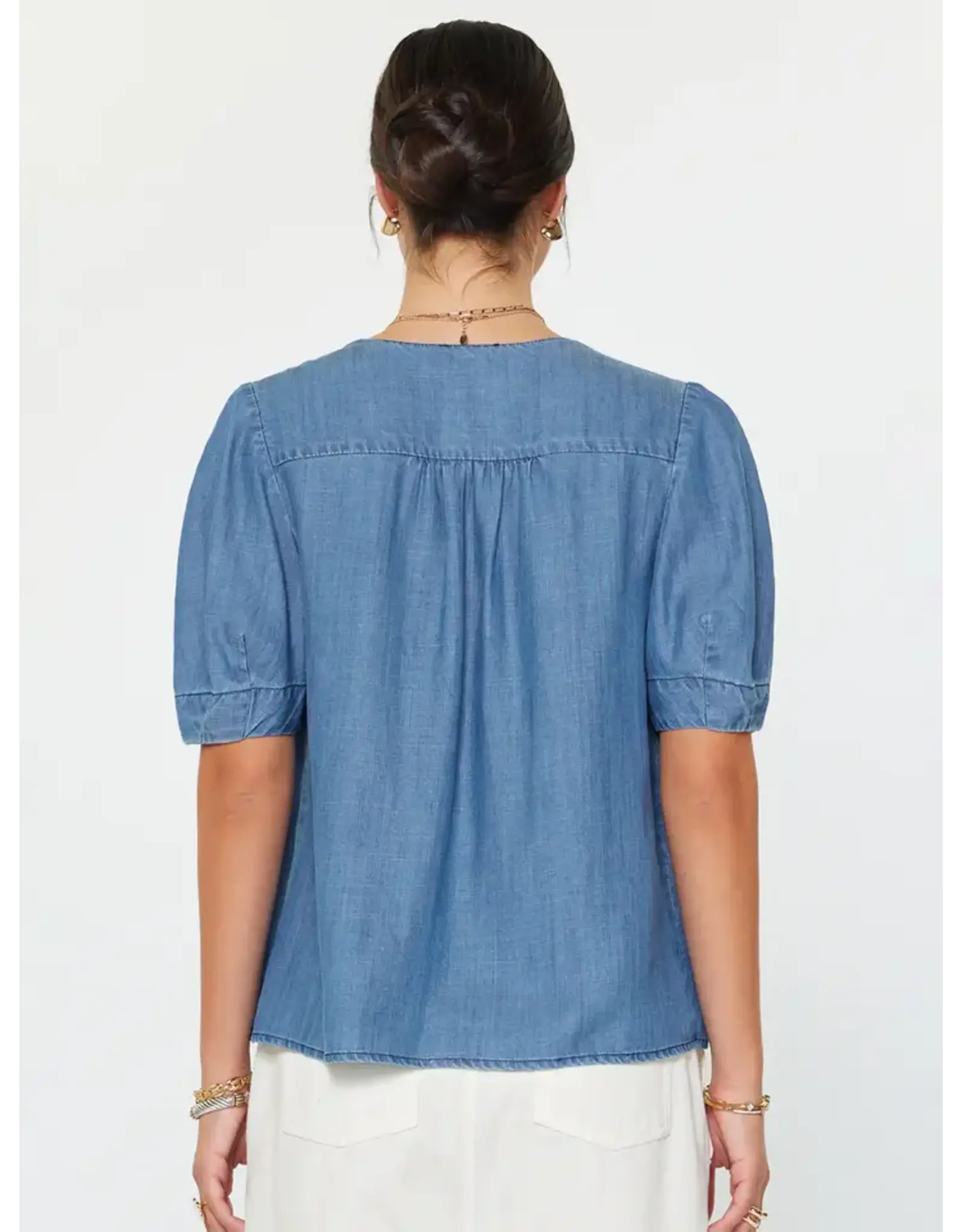 Lisl Tencel Short Sleeve Blouse