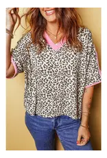 Leonardo Pink Trim Top