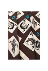 Jade Western Card Print Scarf