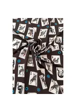 Jade Western Card Print Scarf